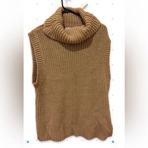 Zara Cowl Neck Chunky Sweater Vest